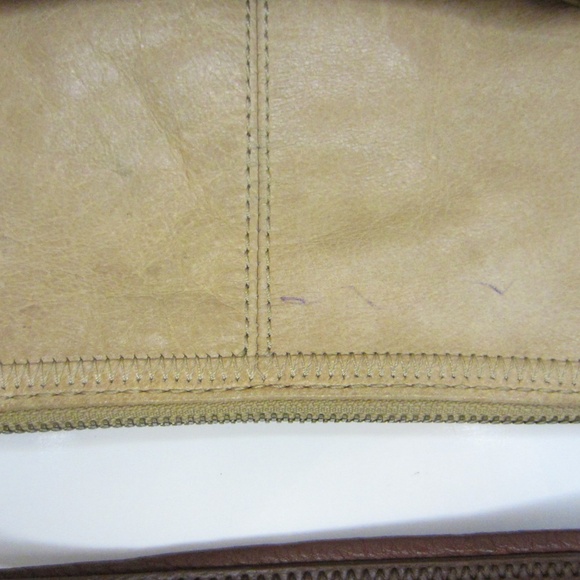 The Sak Brown Leather Tote Single Strap Zip Closure - Picture 15 of 15